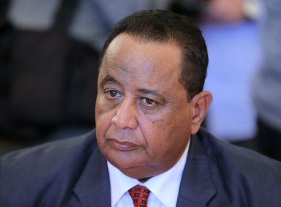 Russian Foreign Minister Sergei Lavrov meets with Sudanese Foreign Minister Ibrahim Ghandour