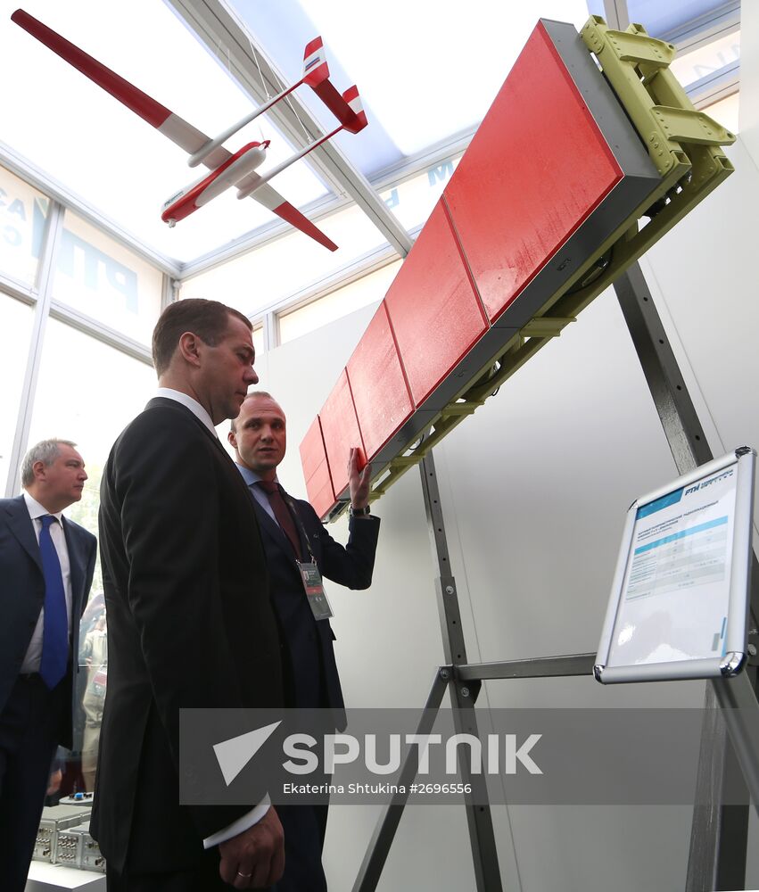 Russian Prime Minister Dmitry Medvedev visits Russia Arms Expo