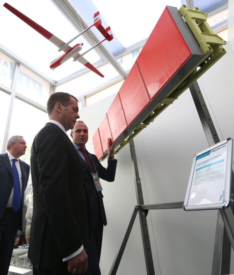 Russian Prime Minister Dmitry Medvedev visits Russia Arms Expo
