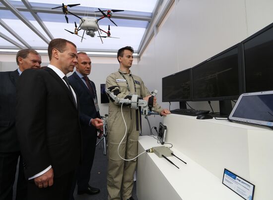 Russian Prime Minister Dmitry Medvedev visits Russia Arms Expo