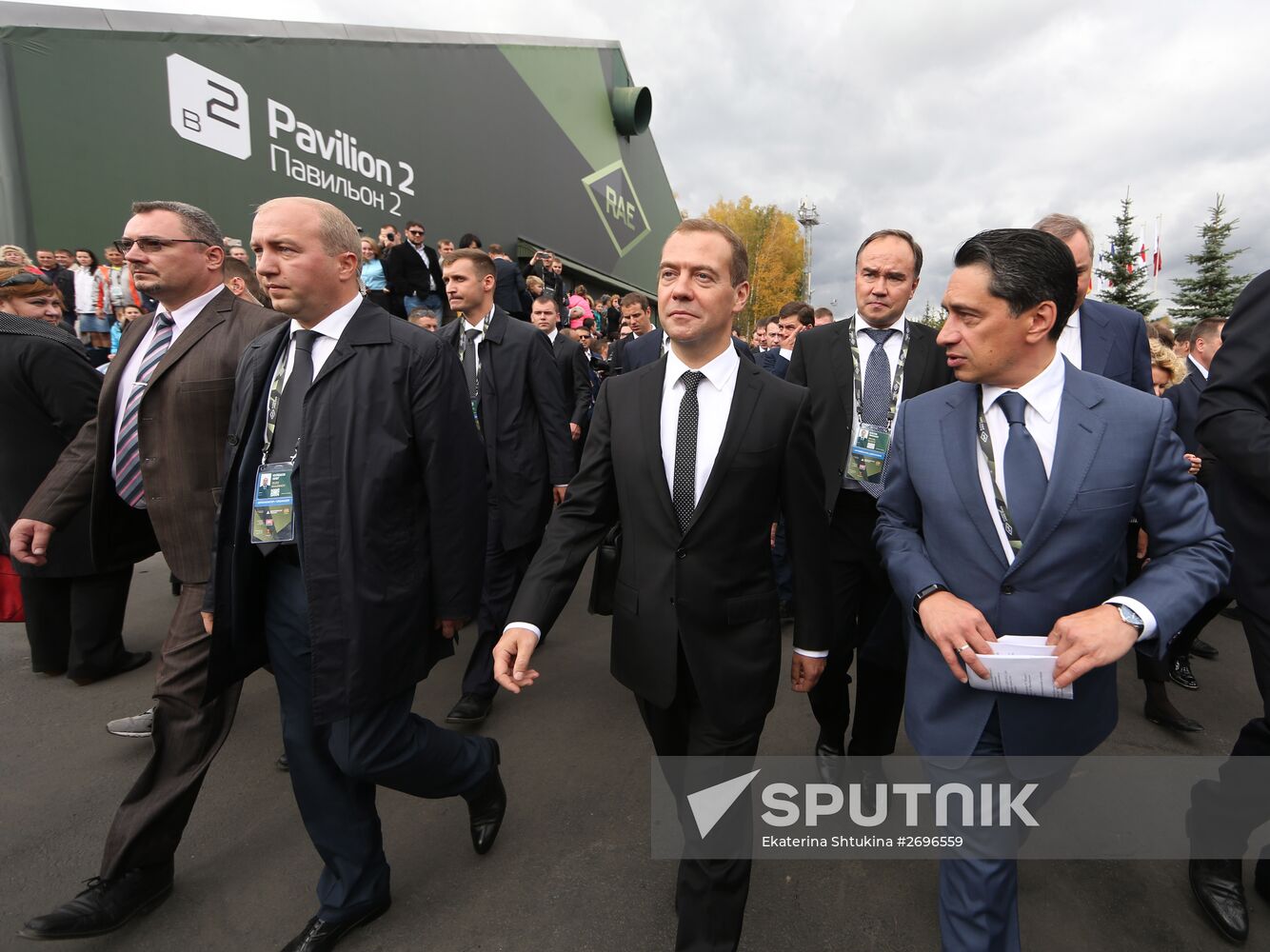 Russian Prime Minister Dmitry Medvedev visits Russia Arms Expo
