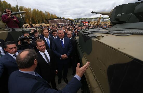 Russian Prime Minister Dmitry Medvedev visits Russia Arms Expo