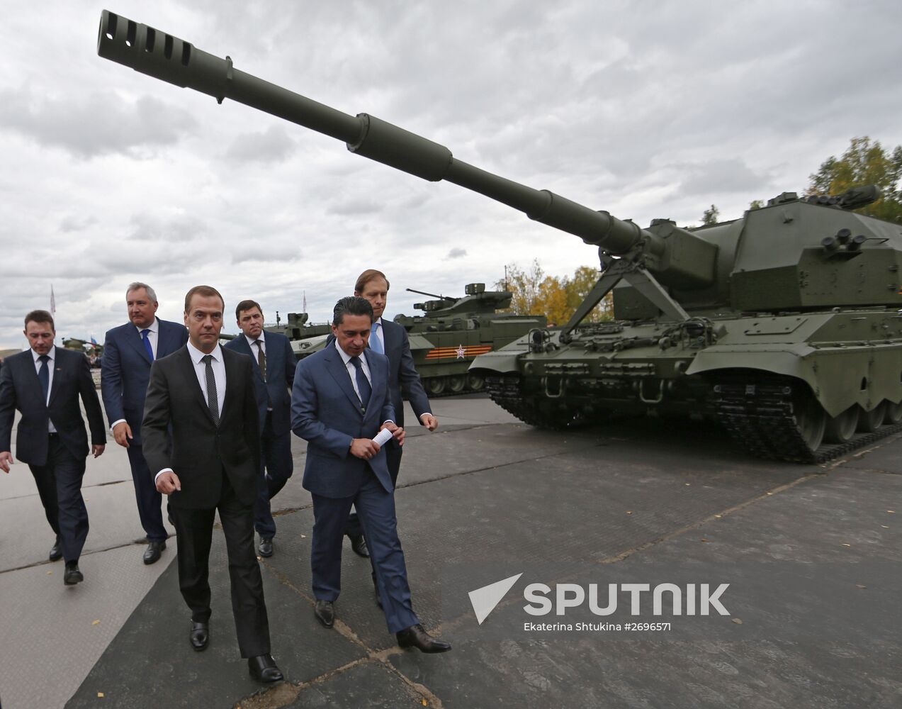 Russian Prime Minister Dmitry Medvedev visits Russia Arms Expo