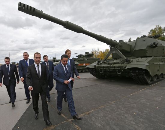 Russian Prime Minister Dmitry Medvedev visits Russia Arms Expo