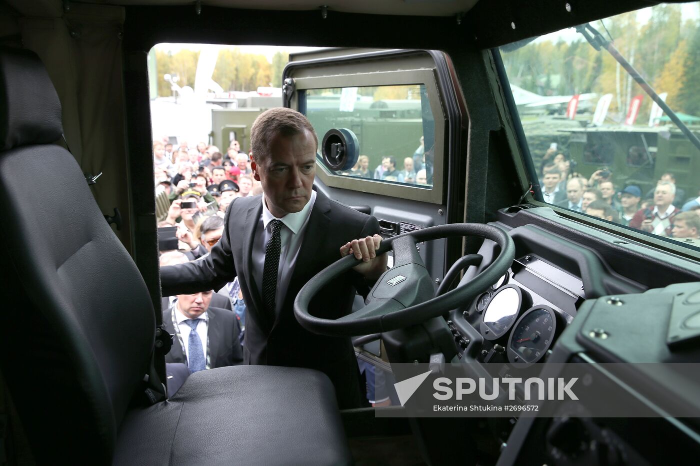 Russian Prime Minister Dmitry Medvedev visits Russia Arms Expo