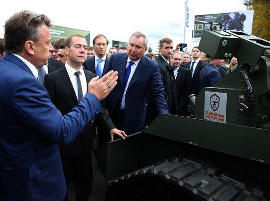 Russian Prime Minister Dmitry Medvedev visits Russia Arms Expo