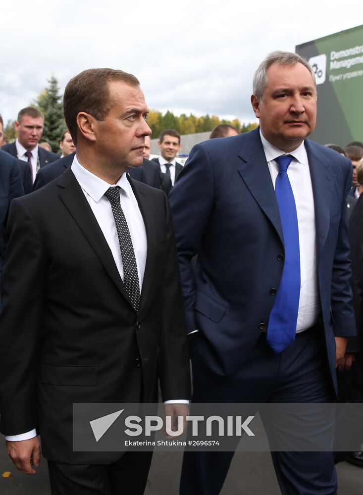 Russian Prime Minister Dmitry Medvedev visits Russia Arms Expo