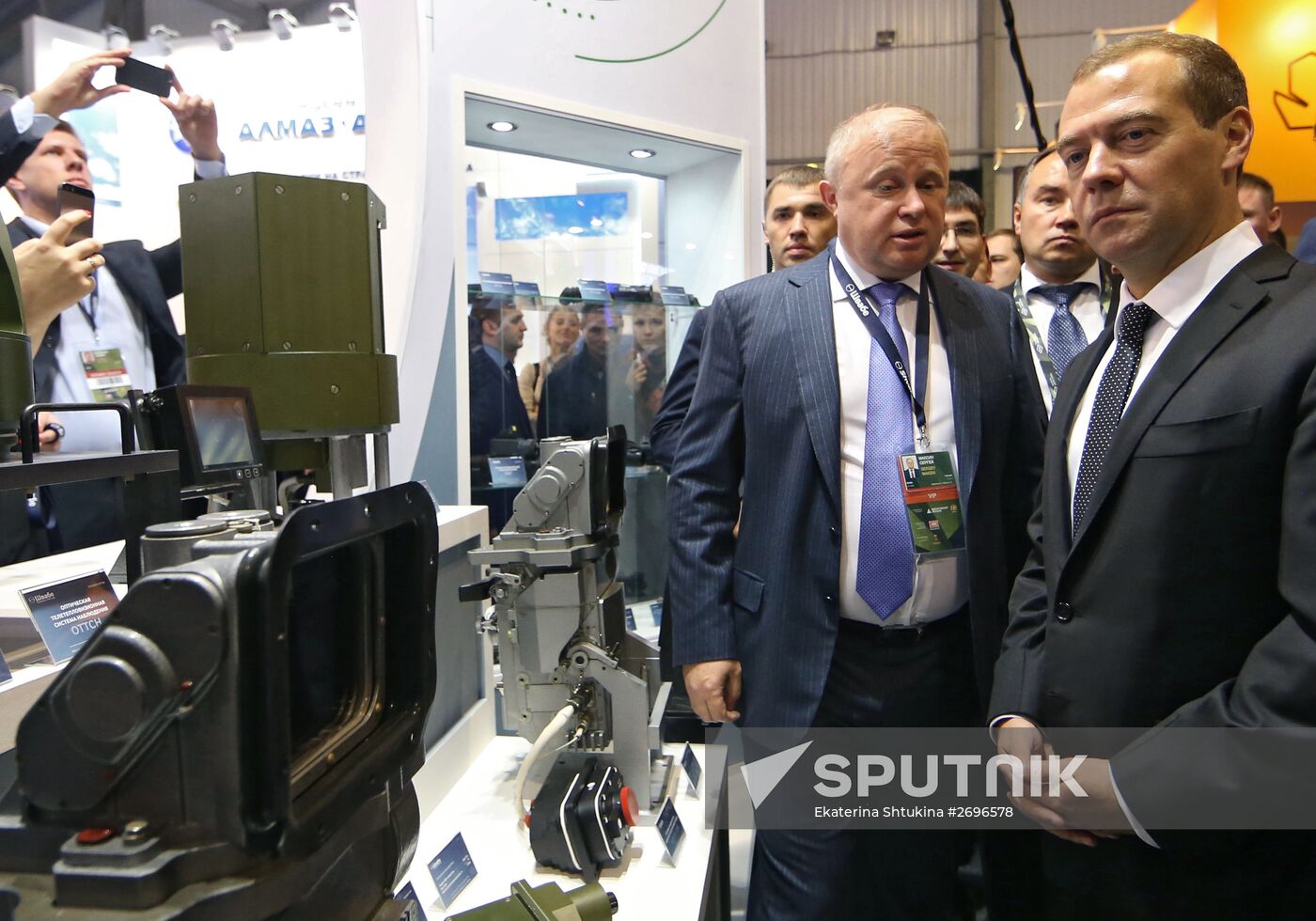 Russian Prime Minister Dmitry Medvedev visits Russia Arms Expo