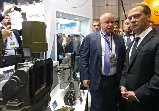 Russian Prime Minister Dmitry Medvedev visits Russia Arms Expo