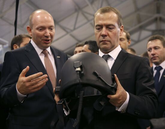 Russian Prime Minister Dmitry Medvedev visits Russia Arms Expo