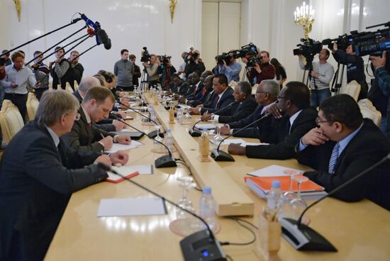 Russian Foreign Minister Lavrov meets Foreign Minister of Sudan Ghandour
