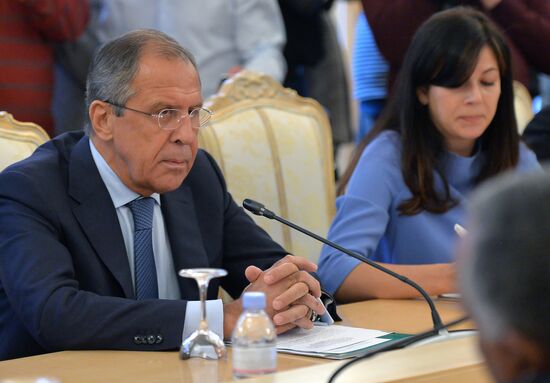 Russian Foreign Minister Lavrov meets Foreign Minister of Sudan Ghandour