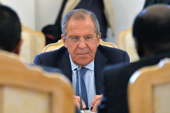 Russian Foreign Minister Lavrov meets Foreign Minister of Sudan Ghandour
