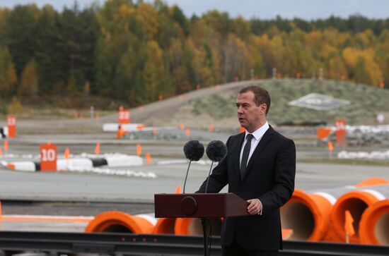 Prime Minister Dmitry Medvedev visits Russian Arms Expo