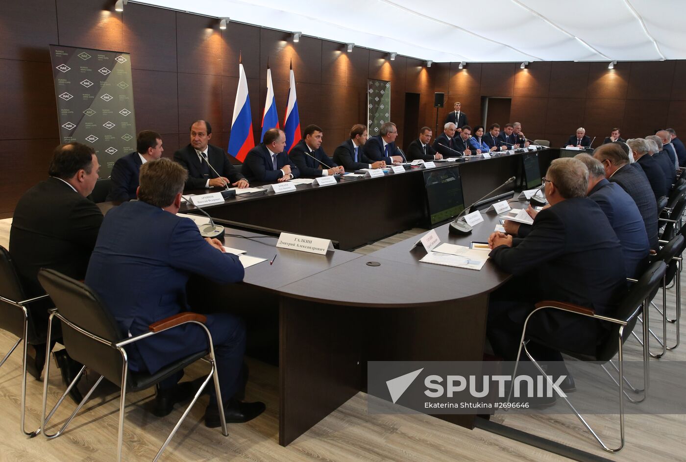 Prime Minister Dmitry Medvedev visits Russian Arms Expo