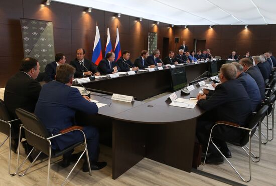 Prime Minister Dmitry Medvedev visits Russian Arms Expo