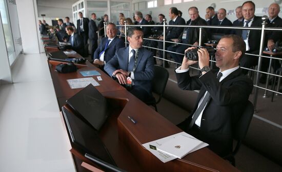 Prime Minister Dmitry Medvedev visits Russian Arms Expo
