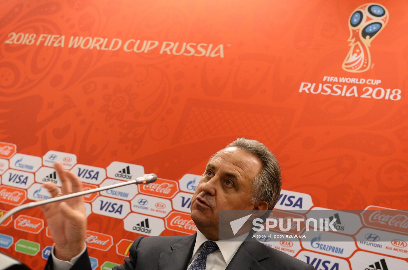 Press conference following FIFA and Russia-2015 Organizing Committee visits to 2018 football championship stadiums