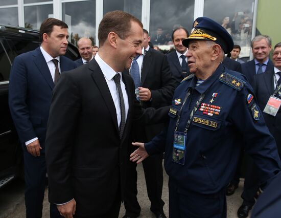 Prime Minister Dmitry Medvedev visits Russian Arms Expo
