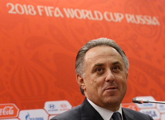 Press conference following FIFA and Russia-2015 Organizing Committee visits to 2018 football championship stadiums