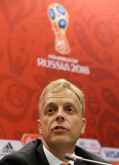Press conference following FIFA and Russia-2015 Organizing Committee visits to 2018 world football championship stadiums