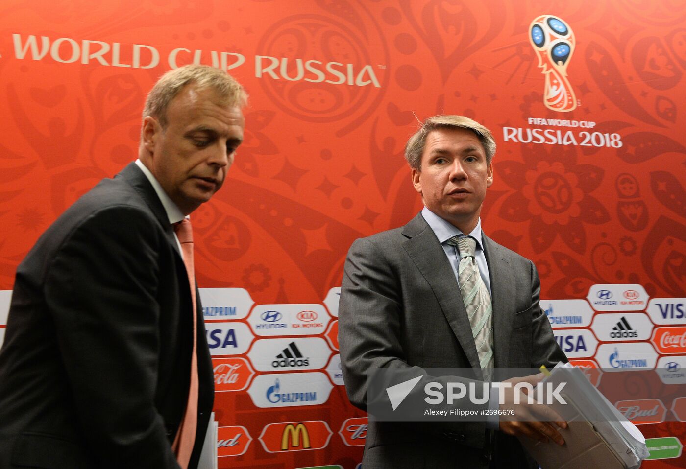 Press conference following FIFA and Russia-2015 Organizing Committee visits to 2018 world football championship stadiums