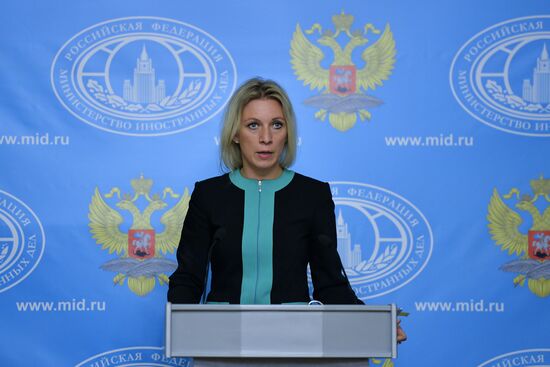 Briefing by official spokesman for Foreign Ministry Maria Zakharova