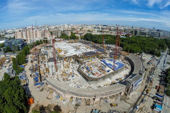 Reconstruction of VTB Arena Park Stadium on Moscow's Leningradsky Prospekt