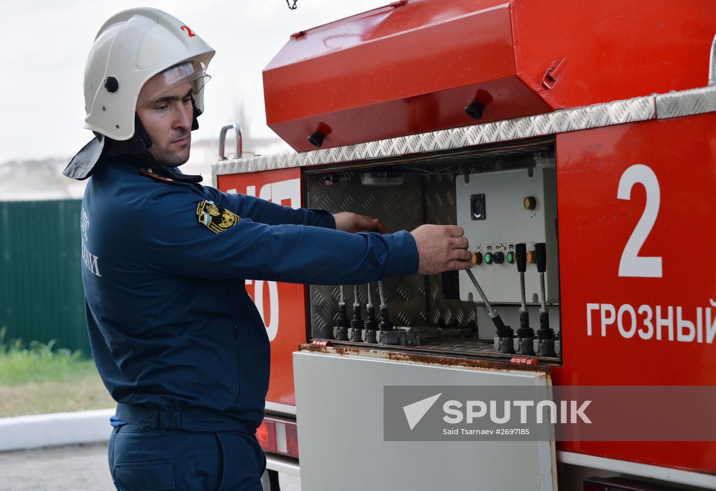 EMERCOM conducts drill in Grozny