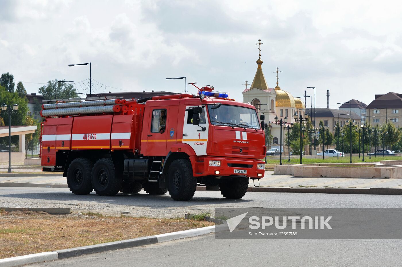 EMERCOM conducts drill in Grozny