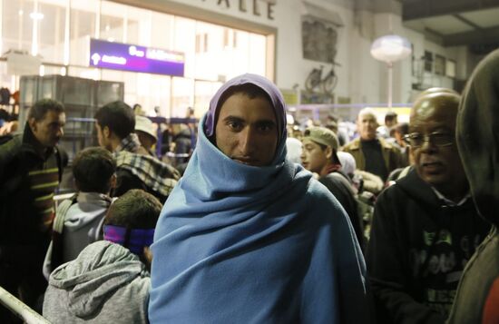 Middle Eastern refugees in Munich