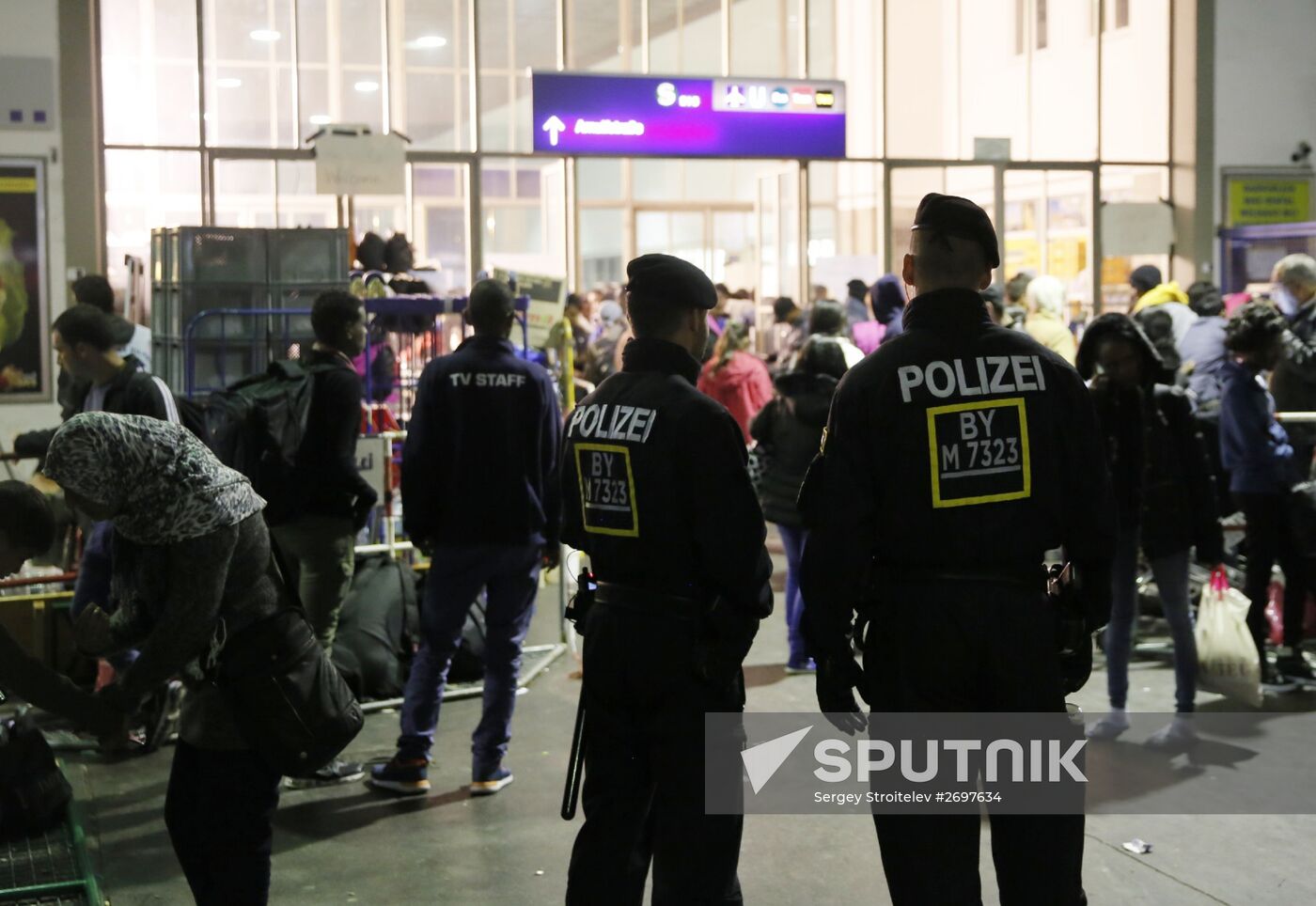 Middle Eastern refugees in Munich