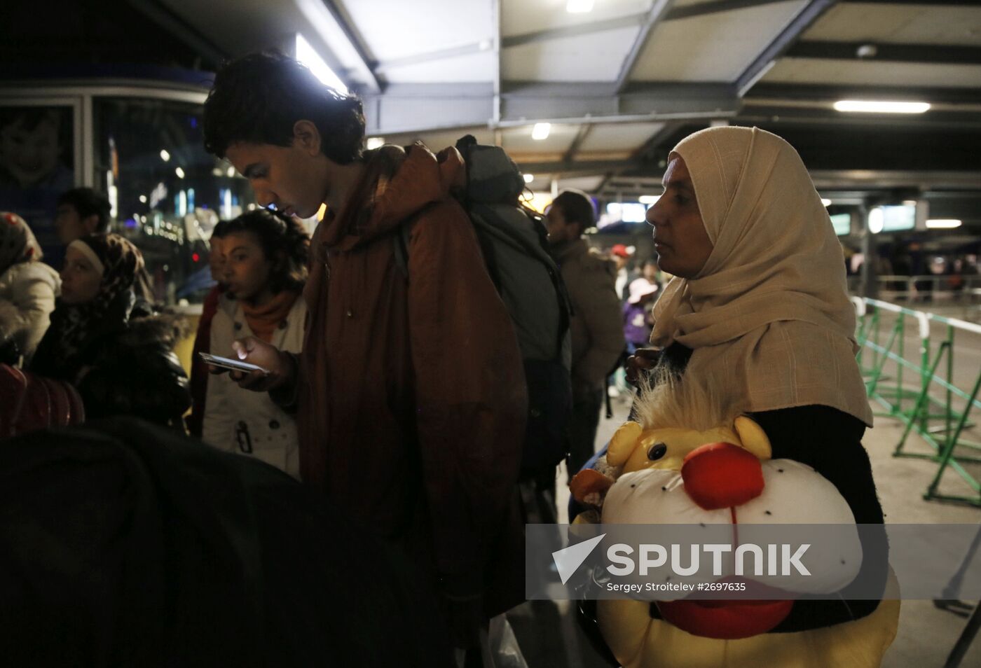 Middle Eastern refugees in Munich