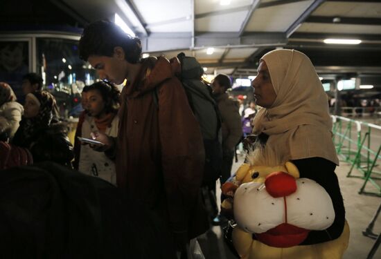 Middle Eastern refugees in Munich
