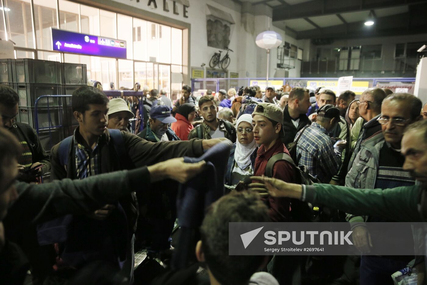 Middle Eastern refugees in Munich