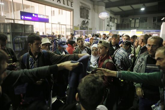 Middle Eastern refugees in Munich