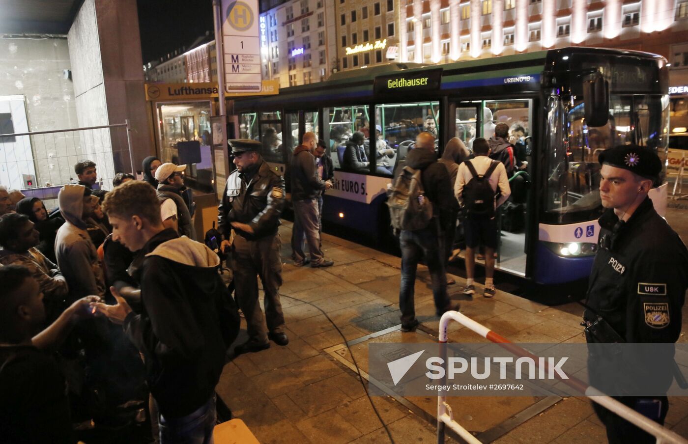 Middle Eastern refugees in Munich