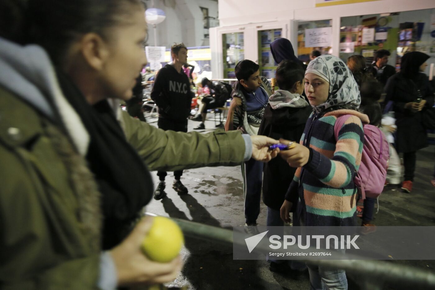 Middle Eastern refugees in Munich