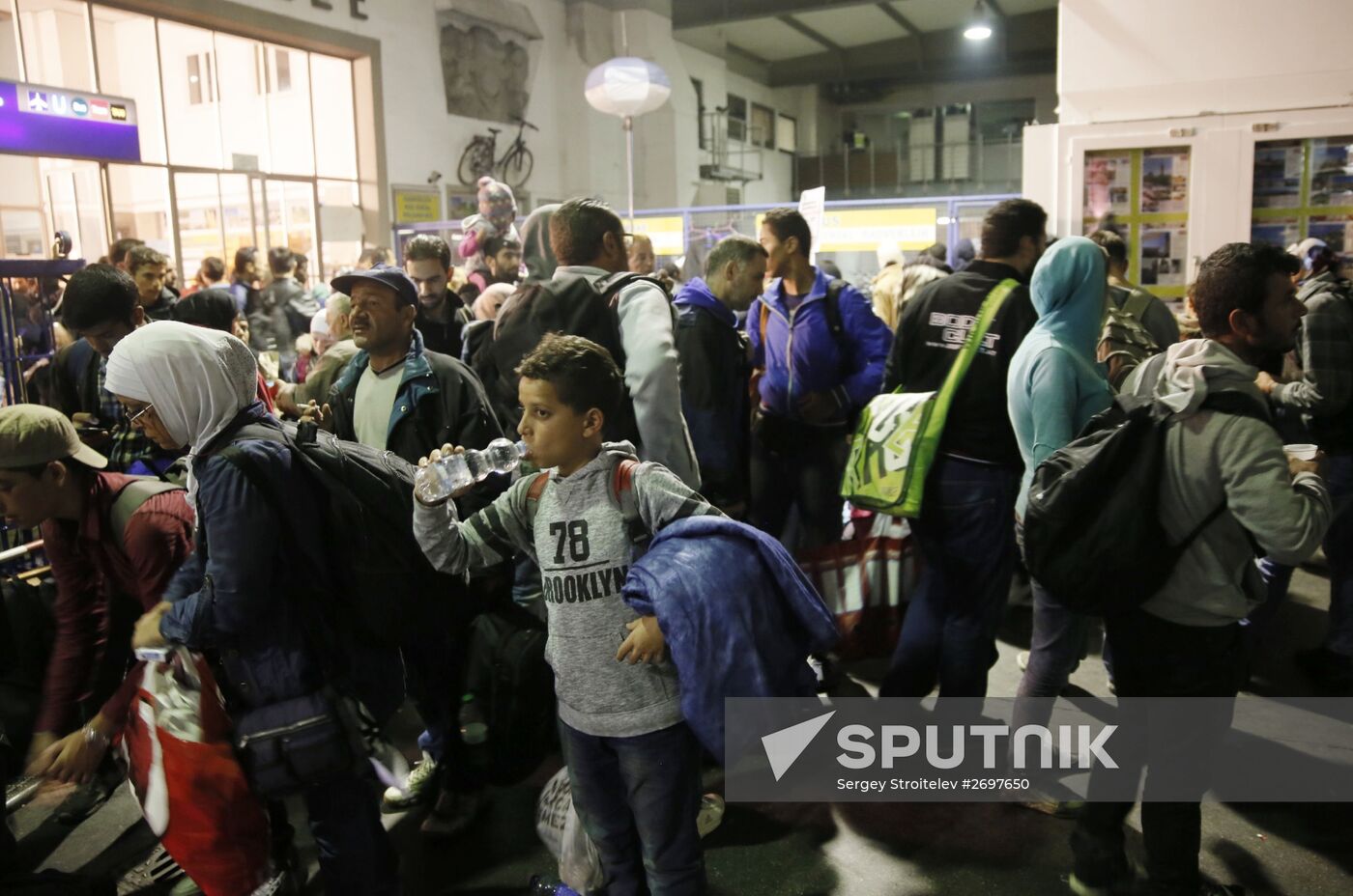 Middle Eastern refugees in Munich