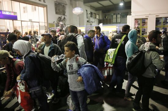 Middle Eastern refugees in Munich