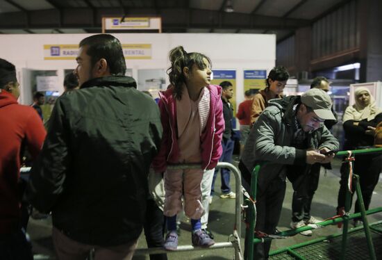 Middle Eastern refugees in Munich