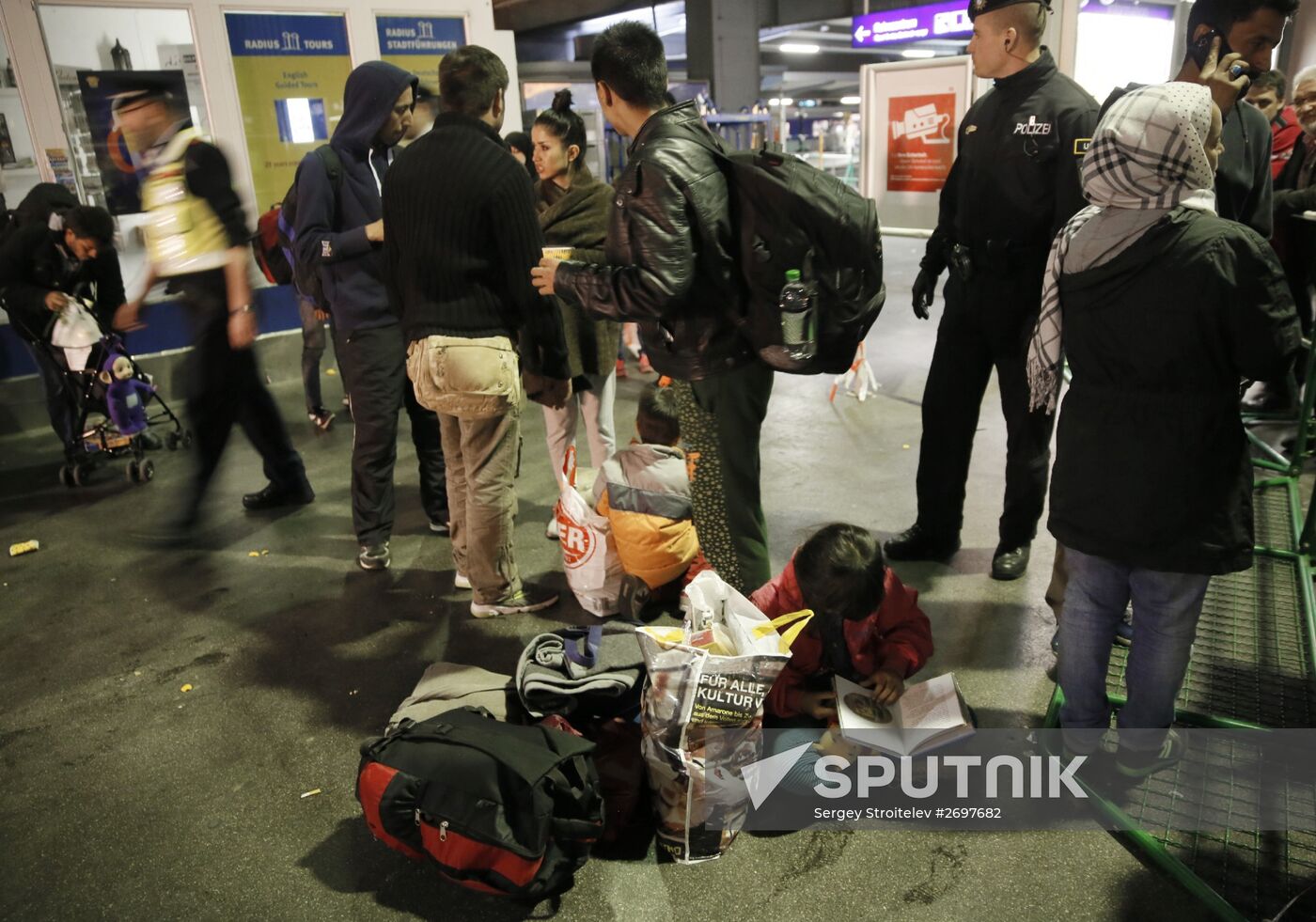Middle Eastern refugees in Munich