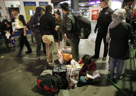 Middle Eastern refugees in Munich