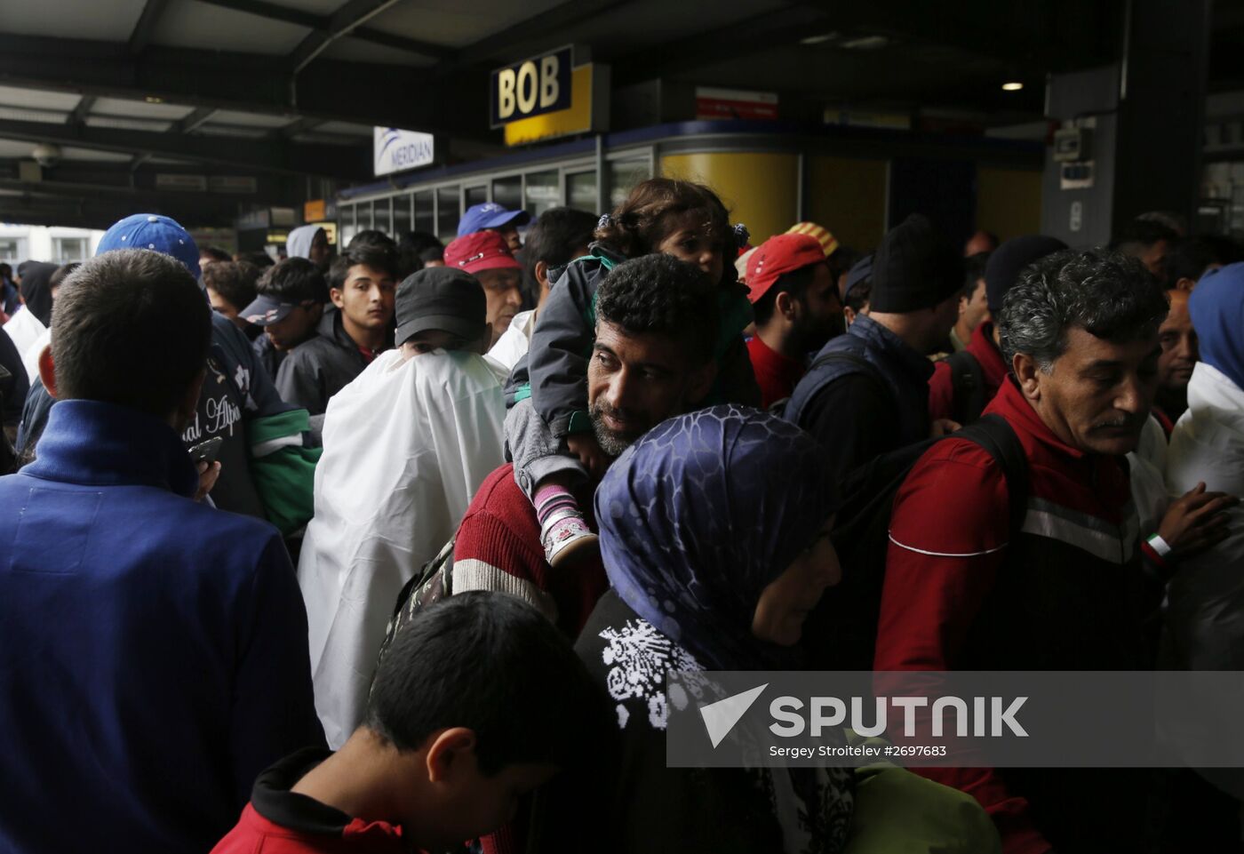 Middle Eastern refugees in Munich