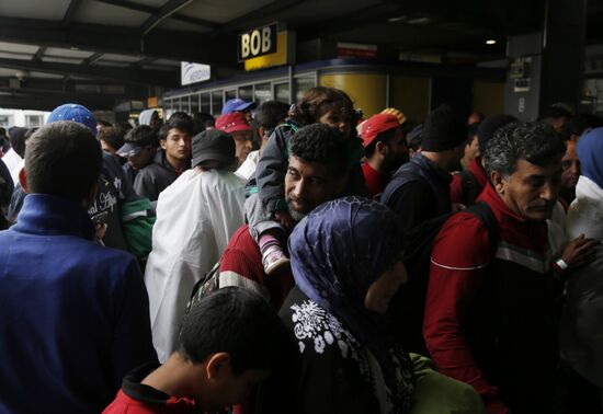 Middle Eastern refugees in Munich