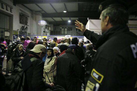 Middle Eastern refugees in Munich