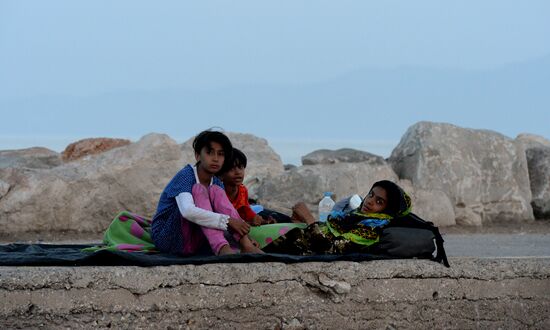 Refugees on Lesbos, Greece