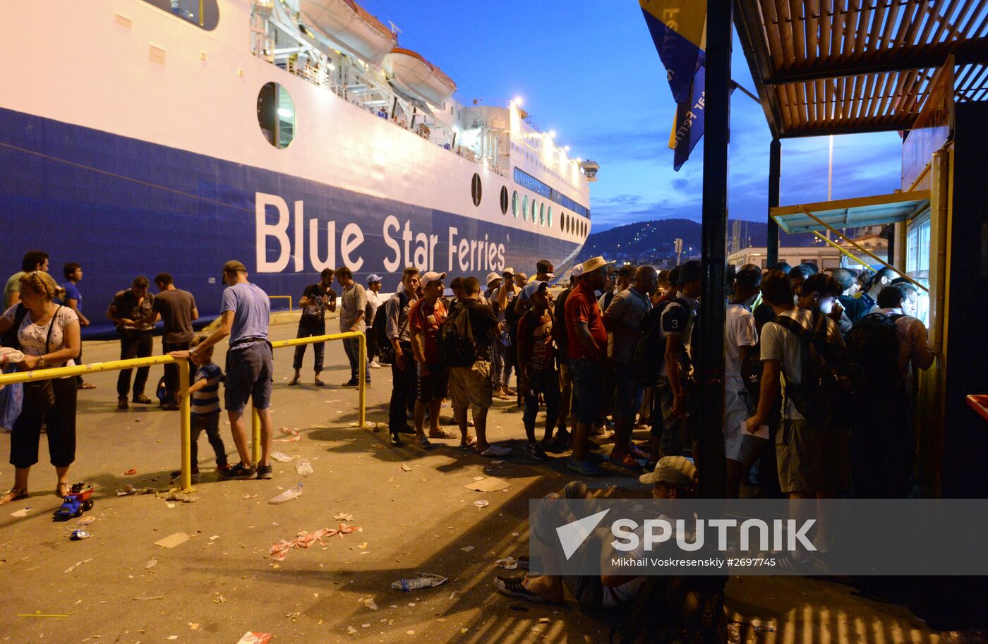 Refugees on Lesbos, Greece