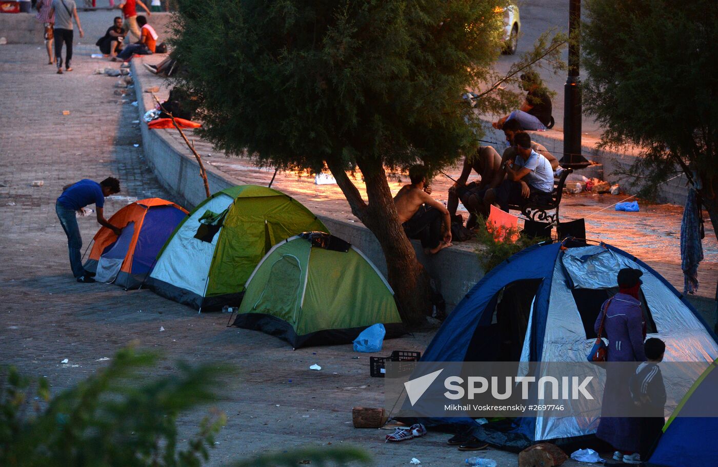 Refugees arrive on Lesbos, Greece