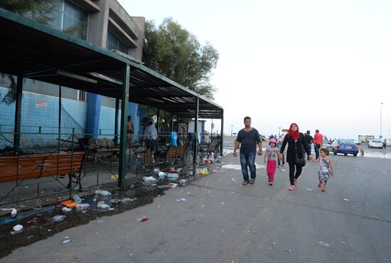 Refugees on Lesbos, Greece
